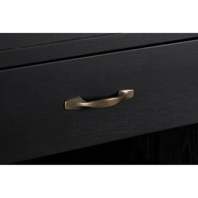 Lyon Black Birchwood Large Cabinet