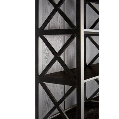 Lyon Black Birchwood Large Cabinet