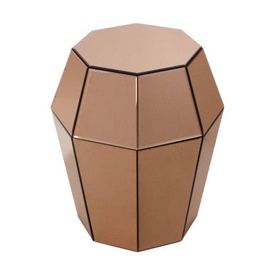Kensington Townhouse Rose Gold Finish Side Table