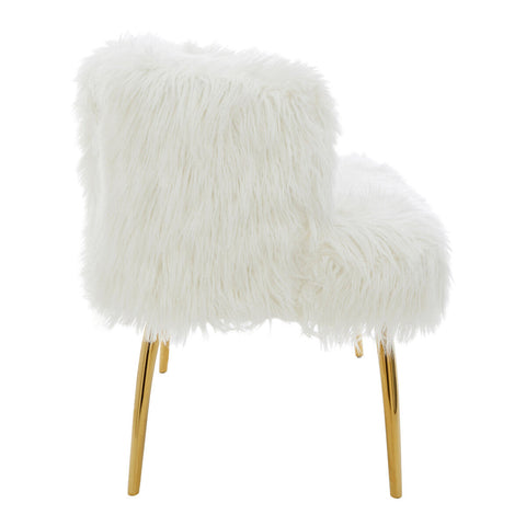 Clarence Natural Fur Effect Sofa