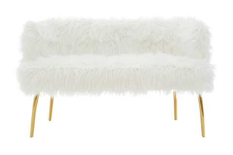 Clarence Natural Fur Effect Sofa