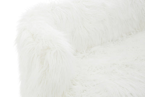 Clarence Natural Fur Effect Sofa