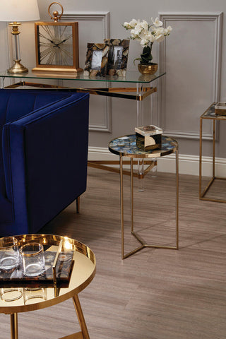 Vita Blue Agate Table