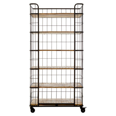 Crest 6 Tier Shelf Unit with Wheels