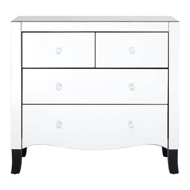 Graciela Chest of 4 Drawers With Mirror Frame