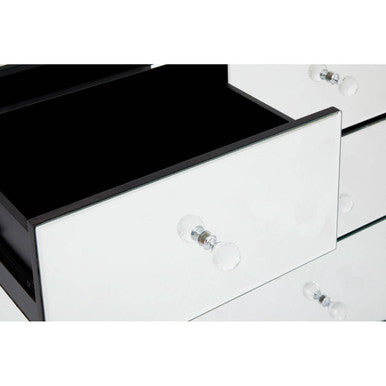 Graciela Chest of 4 Drawers With Mirror Frame