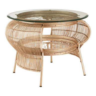 Mantis Champagne Gold Finish Table