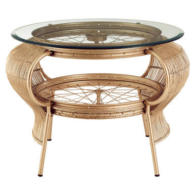 Mantis Champagne Gold Finish Table
