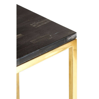 Relic Dark Petrified Wood Pedestal Table
