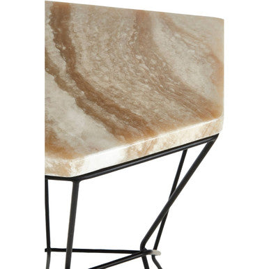 Relic Side Table With Patterned Top