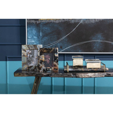 Relic Console Table With Agate Top