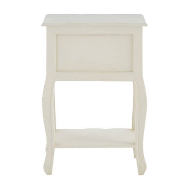Loire 2 Drawer White Bedside Table