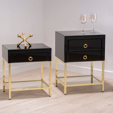 Kensington Townhouse Black And Gold Side Table