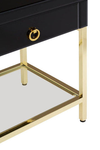Kensington Townhouse Black And Gold Side Table