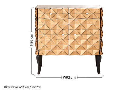 Soho Copper Finish Cabinet