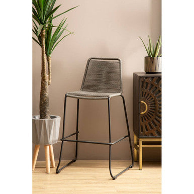 Sisal Grey Rope Bar Chair