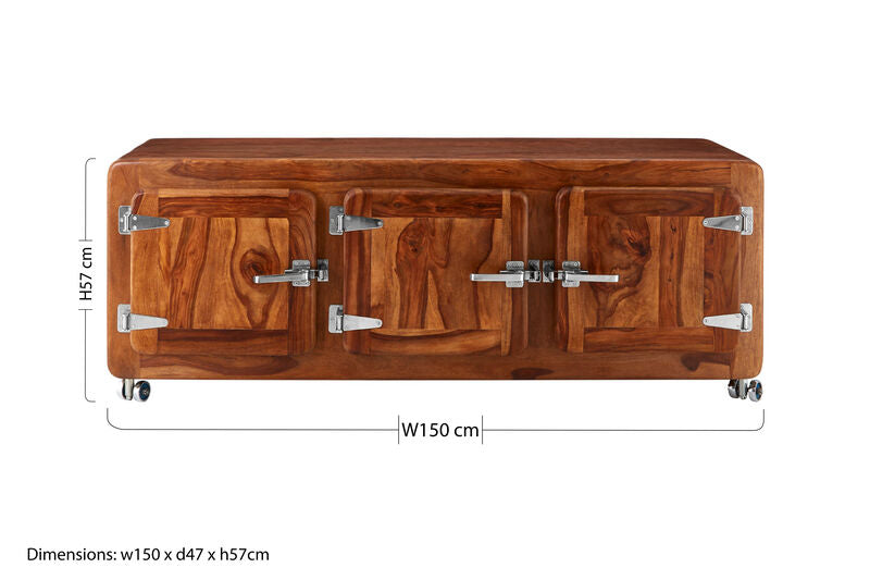 Marwar Wood Low Sideboard