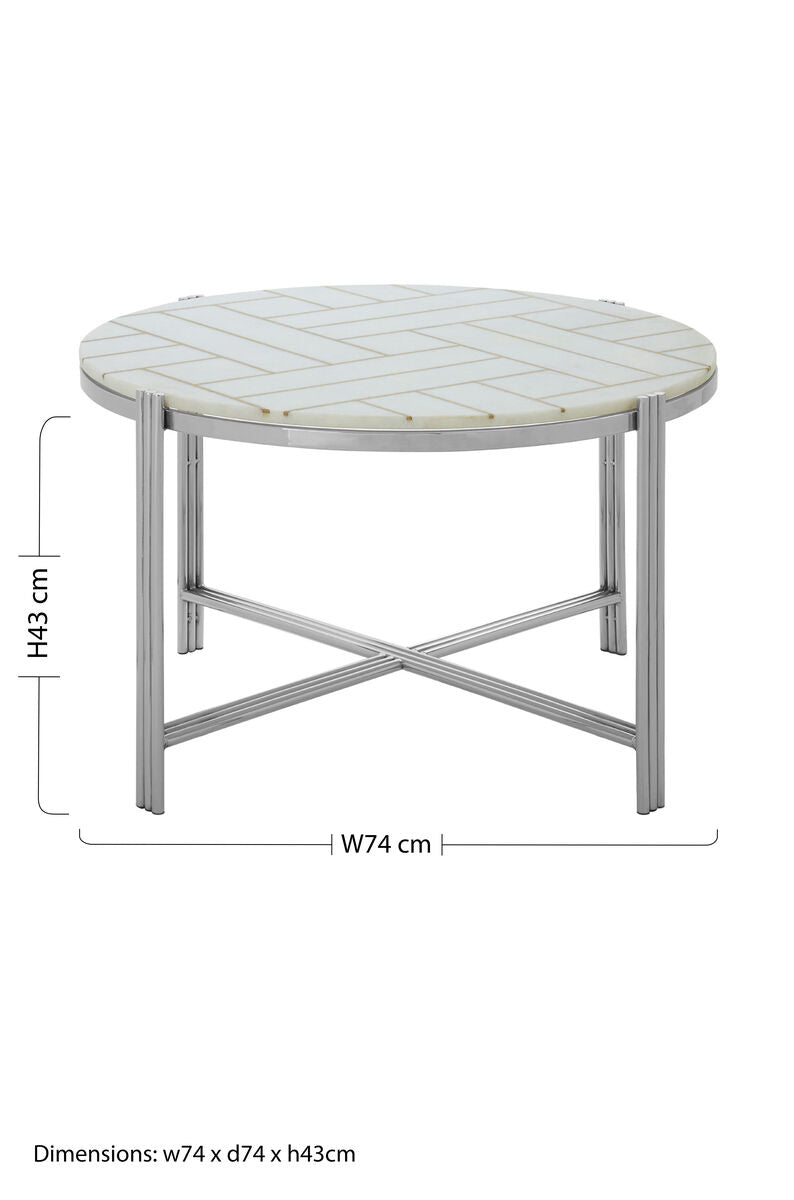 Eva Marble Top Coffee Table