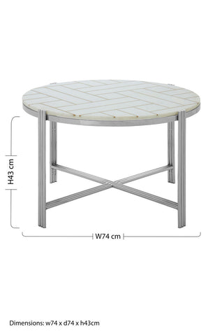 Eva Marble Top Coffee Table