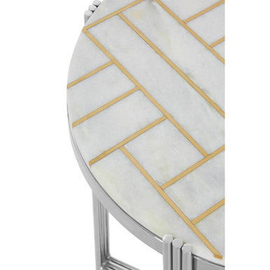 Eva Marble Top Side Table