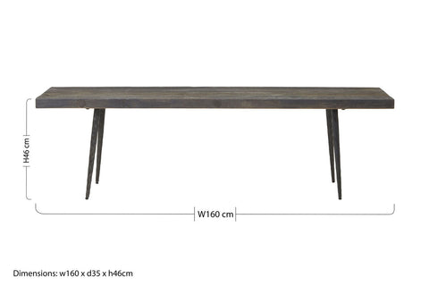 Mason Old Oak Wood Bench