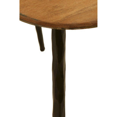 Elmo Elm Wood Top Nest of 3 Triangular Tables