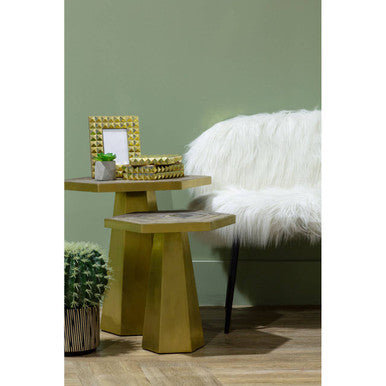 Titan Large Hexagon End Table