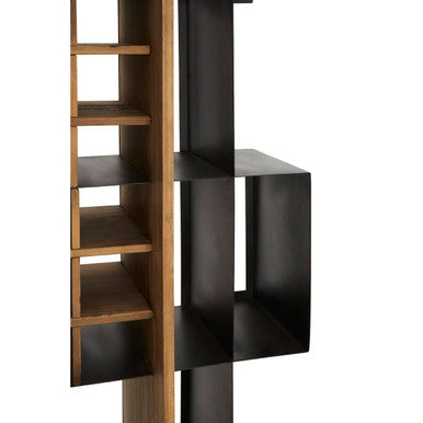 Mason Black Iron Frame Shelf Unit
