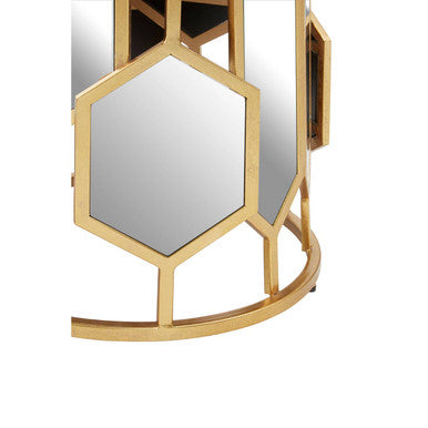 Rio Gold and Mirror Side Table