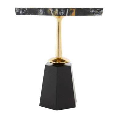 Odell Hexagonal Horn Top Side Table