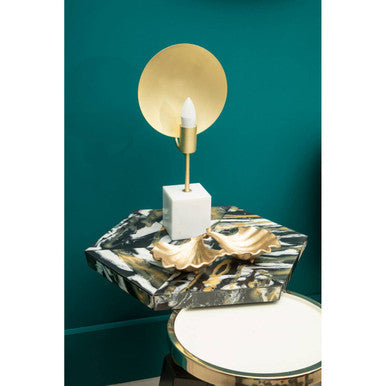 Odell Hexagonal Horn Top Side Table