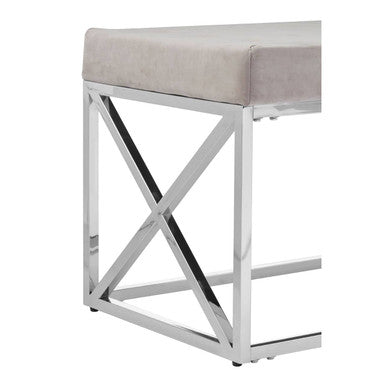 Allure Mink Tufted Bench