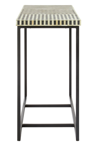 Boho Mango Wood with Bone Inlay Console Table