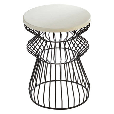 Corina Side Table With Curved Base