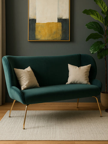 Kolding 2 Seat Green Sofa