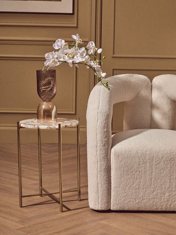 Vita Natural Agate Side Table