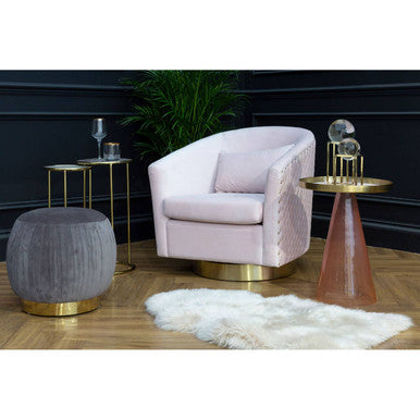 Vita Amethyst Top Set Of 2 Nesting Side Tables
