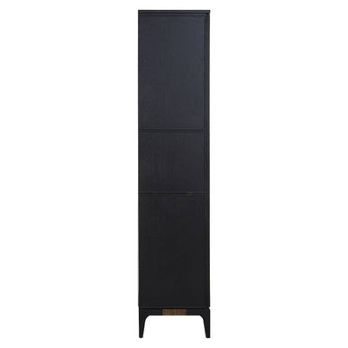 Salvar 2 Tone Oak Wood Tall Cabinet