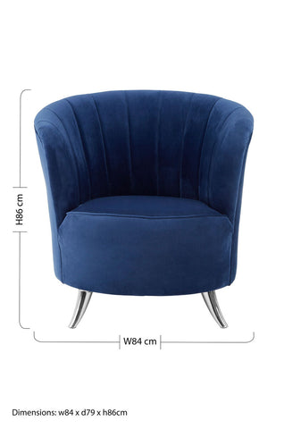 Maci Blue Tub Chair