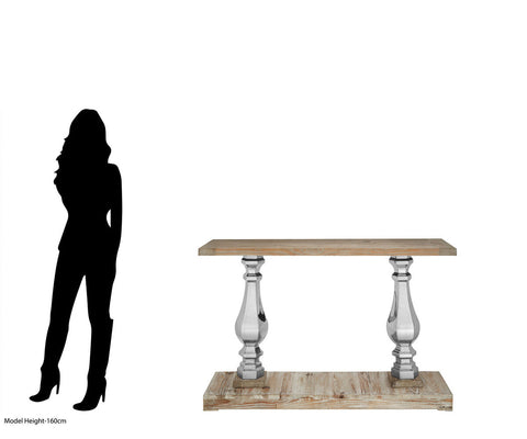 Richmond White Washed Pine Wood Console Table