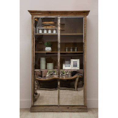 Richmond White Washed Pine Wood 2 Door Cabinet