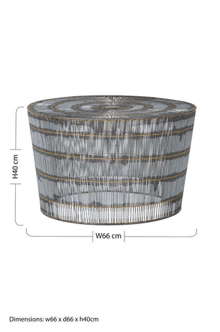 Templar Natural Wireframe Coffee Table