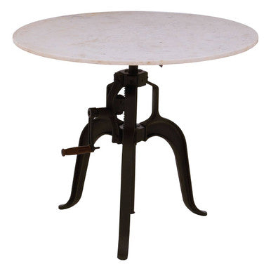 Vasco Small Bar Table with White Marble Top
