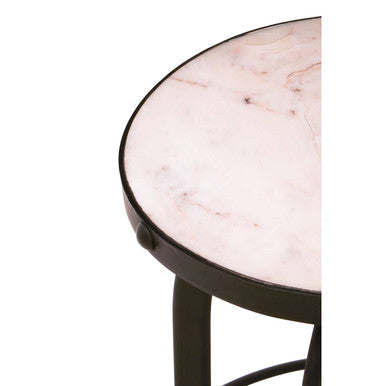 Vasco Black And White Finish Bar Stool