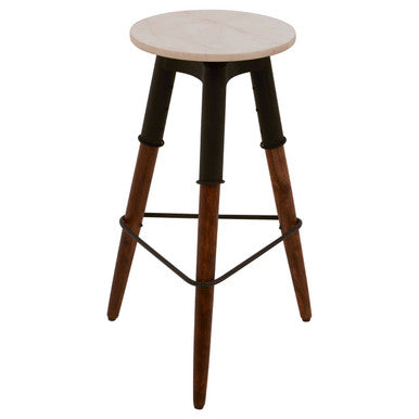 Vasco 3 Leg Bar Stool With Marble Top