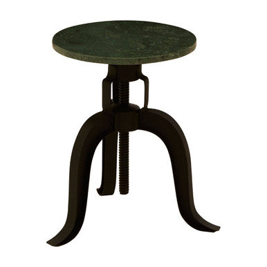Vasco 3 Leg Bar Stool With Green Marble Top