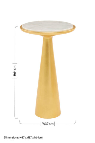 Lino Large Gold Side Table