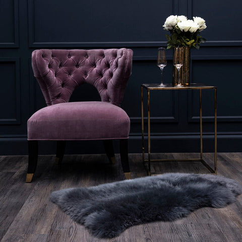 Villi Lilac Velvet Accent Chair