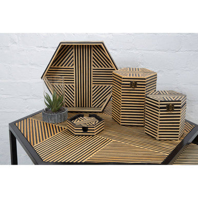 Babita Set Of 2 Hexagon Side Tables