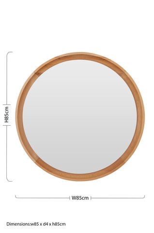 Kensington Townhouse Round Wall Mirror